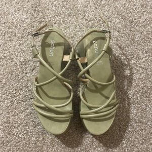 ASOS Platform Sandals - Green
